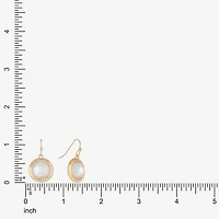 Liz Claiborne Gold Tone Womens Drop Earrings