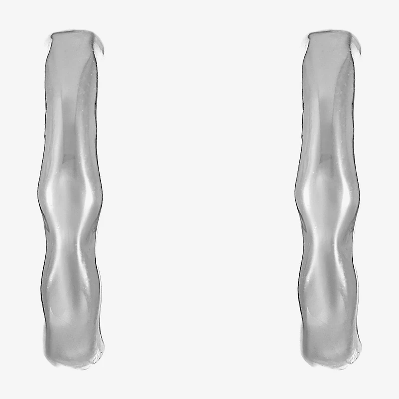 Liz Claiborne Hammered Womens 23mm Hypoallergenic Hoop Earrings