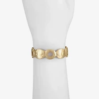 Liz Claiborne Hammered Disc Womens Stretch Bracelet