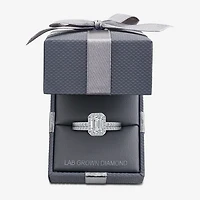 Signature By Modern Bride Womens 2 CT. T.W. Lab Grown White Diamond 10K or 14K Gold Side Stone Bridal Set