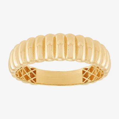 Womens 6MM 14K Gold Round Band