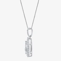 (F / Vs2) Womens 1/2 CT. T.W. Lab Grown White Diamond 14K Gold Pear 18 Inch Pendant Necklace