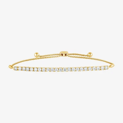(G / Si1-Si2) Womens 2 CT. T.W. Lab Grown White Diamond Sterling Silver Bolo Bracelet