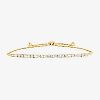 (G / Si1-Si2) Womens 2 CT. T.W. Lab Grown White Diamond Sterling Silver Bolo Bracelet