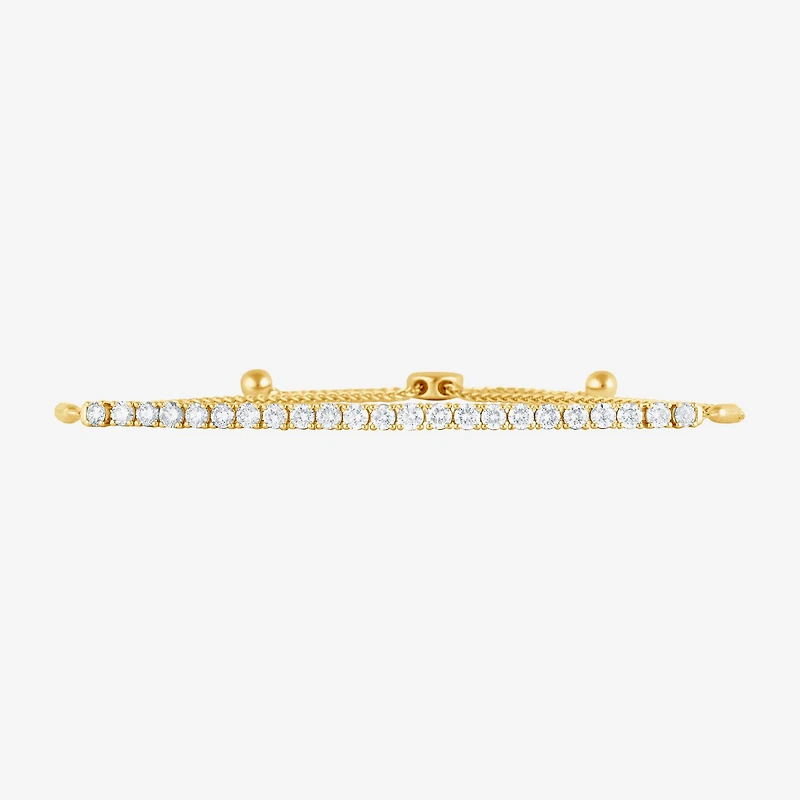 (G / Si1-Si2) Womens 2 CT. T.W. Lab Grown White Diamond Sterling Silver Bolo Bracelet
