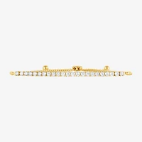 (G / Si1-Si2) Womens 2 CT. T.W. Lab Grown White Diamond Sterling Silver Bolo Bracelet