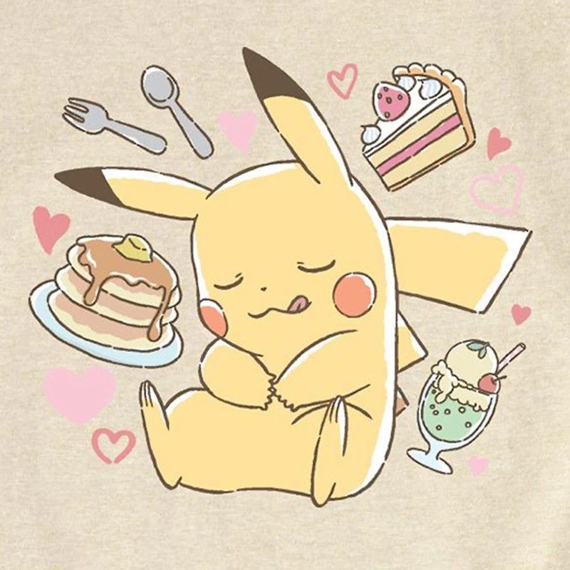 Little & Big Kid Girls Crew Neck Short Sleeve Regular Fit Pokemon Graphic T-Shirt