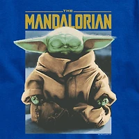 Novelty Mens Crew Neck Short Sleeve Regular Fit Baby Yoda Star Wars Graphic T-Shirt