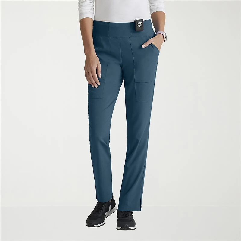 Grey's Anatomy™ by Barco Spandex Stretch Direct Grsp633 Relay 5-Pocket Mid-Rise Straight Leg Womens Fabric Moisture Wicking Wrinkle Resistant Scrub Pant