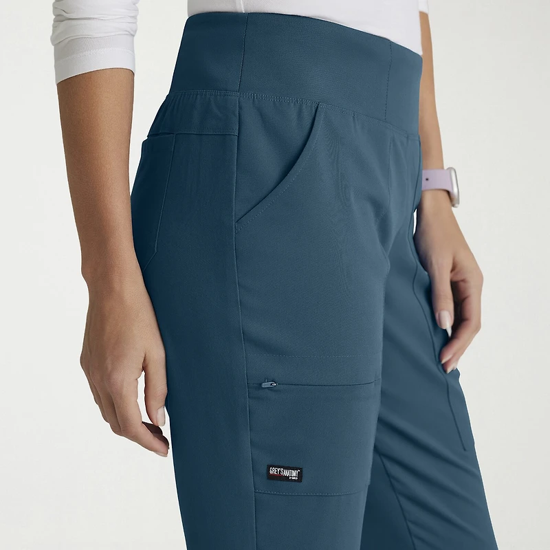 Grey's Anatomy™ by Barco Spandex Stretch Direct Grsp633 Relay 5-Pocket Mid-Rise Straight Leg Womens Fabric Moisture Wicking Wrinkle Resistant Scrub Pant