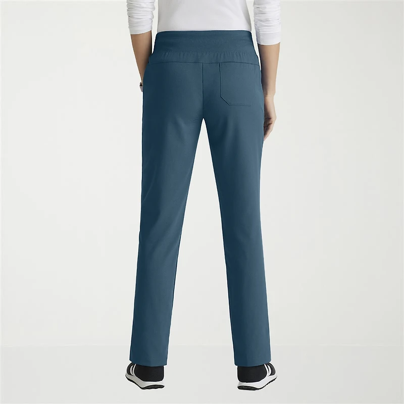 Grey's Anatomy™ by Barco Spandex Stretch Direct Grsp633 Relay 5-Pocket Mid-Rise Straight Leg Womens Plus Tall Fabric Moisture Wicking Wrinkle Resistant Scrub Pant