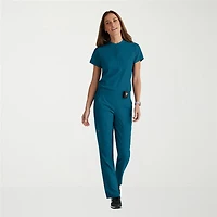 Grey's Anatomy™ by Barco Spandex Stretch Direct Grst186 Rush 1-Pocket Snap Collar Womens Short Sleeve Fabric Moisture Wicking Wrinkle Resistant Scrub Top