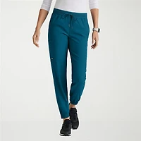 Grey's Anatomy™ by Barco Spandex Stretch Direct Grsp632 Dash 5-Pocket Mid-Rise Jogger Womens Fabric Moisture Wicking Wrinkle Resistant Scrub Pant