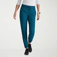 Grey's Anatomy™ by Barco Spandex Stretch Direct Grsp632 Dash 5-Pocket Mid-Rise Jogger Womens Plus Tall Fabric Moisture Wicking Wrinkle Resistant Scrub Pant