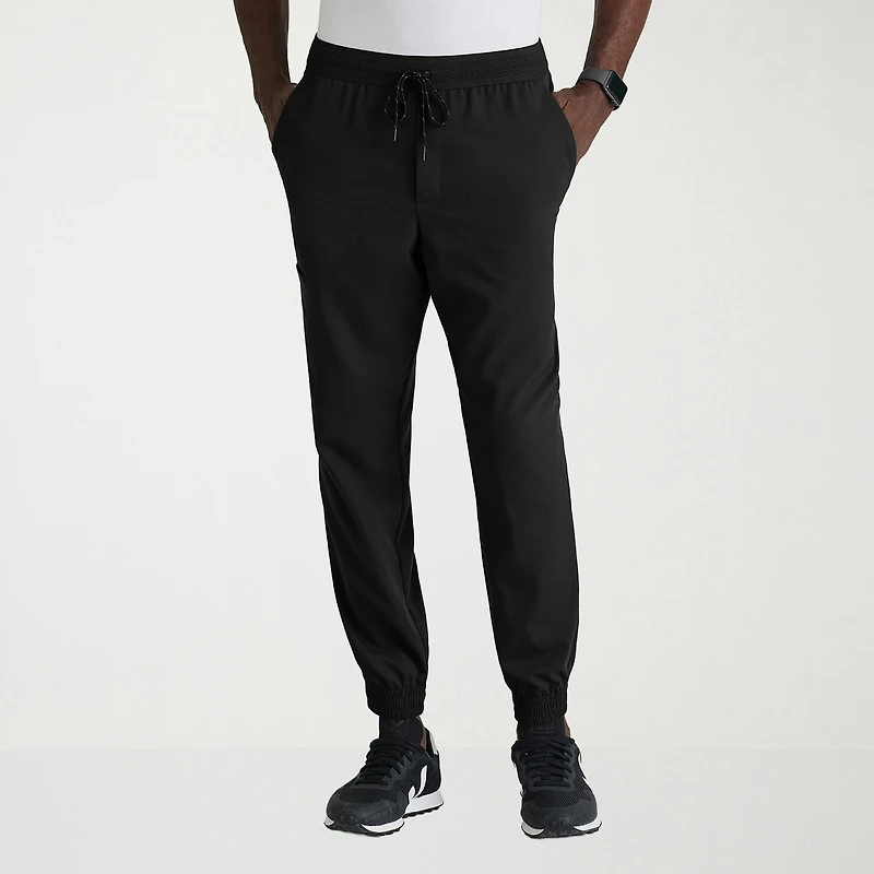 Grey's Anatomy™ by Barco Spandex Stretch Direct Grsp634 Striker 4-Pocket Jogger Mens Short Fabric Moisture Wicking Wrinkle Resistant Scrub Pant