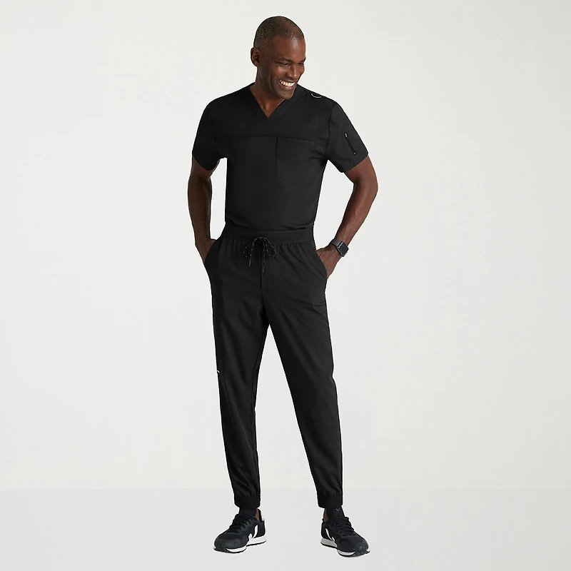 Grey's Anatomy™ by Barco Spandex Stretch Direct Grsp634 Striker 4-Pocket Jogger Mens Short Fabric Moisture Wicking Wrinkle Resistant Scrub Pant