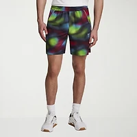Reebok Mens 7" Mid Rise DRAWSTRING WAIST Workout Shorts