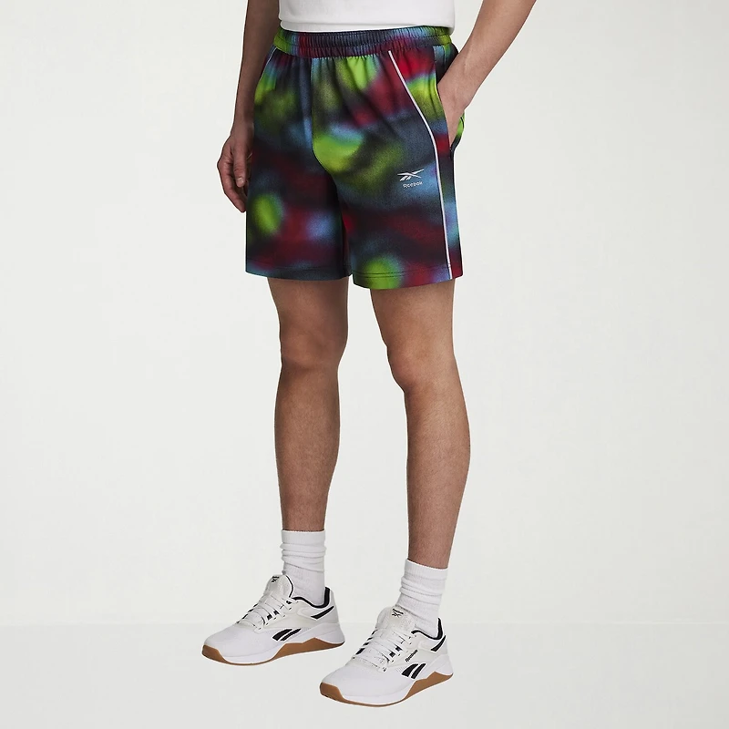 Reebok Mens 7" Mid Rise DRAWSTRING WAIST Workout Shorts