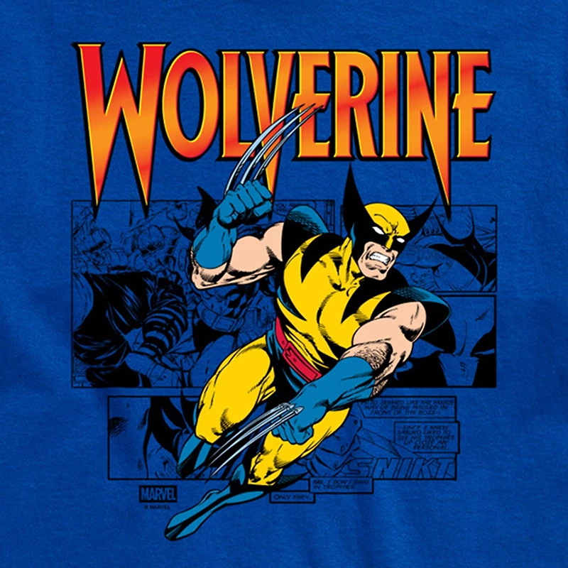 Novelty Mens Crew Neck Short Sleeve Regular Fit Marvel Graphic T-Shirt
