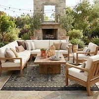 Sylvestra Geometric Vestige Indoor Outdoor Rectangular Area Rug