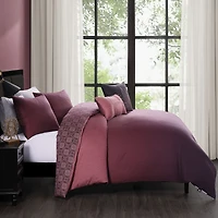 Bebejan Mauve Dreams 5-pc. REVERSIBLE Comforter Set