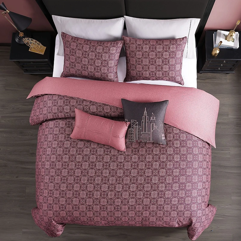 Bebejan Mauve Dreams 5-pc. REVERSIBLE Comforter Set