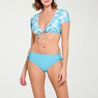 Decree Womens Juniors Bralette Bikini Swimsuit Top