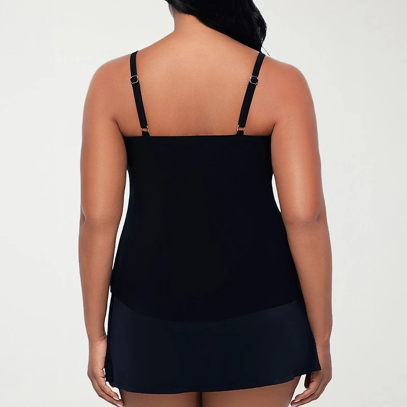 Trimshaper Womens Floral Tankini Swimsuit Top