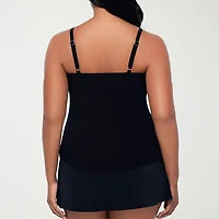 Trimshaper Womens Floral Tankini Swimsuit Top
