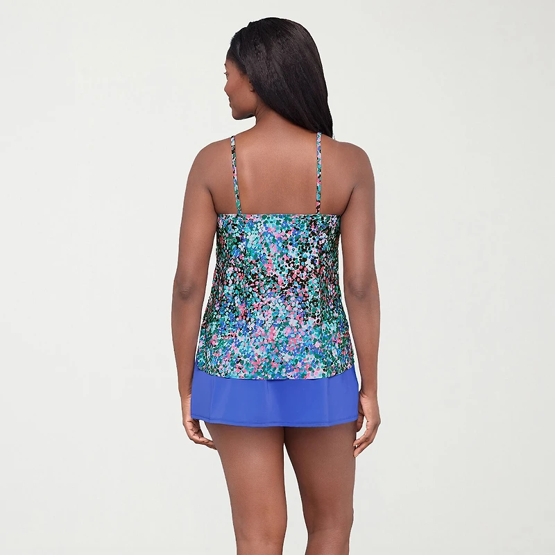 Sonnet Shores Womens Dots Tankini Swimsuit Top