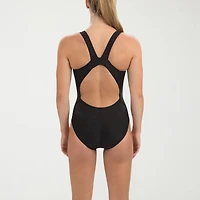 Dolfin Basics Solid Hp Back Womens Moderate Coverage One Piece Swimsuit