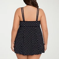 Sonnet Shores Womens Plus Swim Dress
