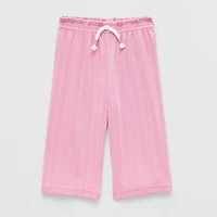 Okie Dokie Baby Girls Wide Leg Loose Fit Pull-On Pant
