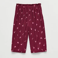 Okie Dokie Baby Girls Wide Leg Loose Fit Pull-On Pant