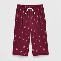 Okie Dokie Baby Girls Wide Leg Loose Fit Pull-On Pant