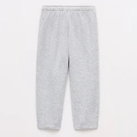 Okie Dokie Toddler & Little Girls Drawstring Waist Wide Leg Regular Fit French Terry Sweatpant