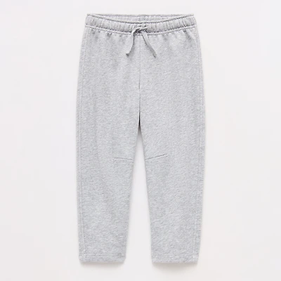 Okie Dokie Toddler & Little Girls Drawstring Waist Wide Leg Regular Fit French Terry Sweatpant