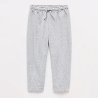 Okie Dokie Toddler & Little Girls Drawstring Waist Wide Leg Regular Fit French Terry Sweatpant
