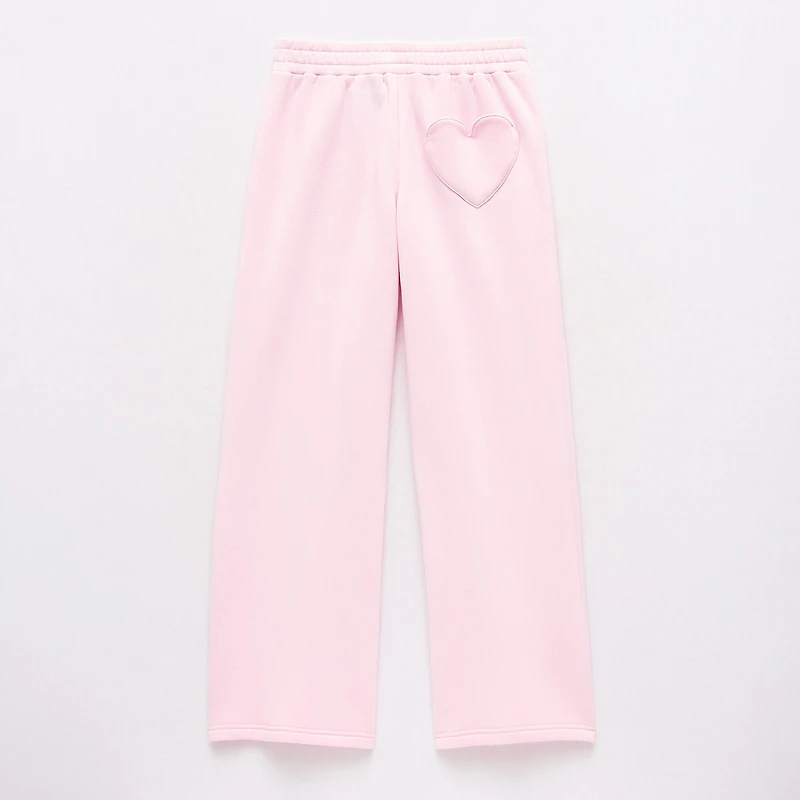 Thereabouts Little & Big Kid Girls Mid Rise Straight Regular Fit Fleece Pull-On Pant