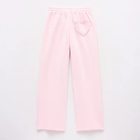 Thereabouts Little & Big Kid Girls Mid Rise Straight Regular Fit Fleece Pull-On Pant