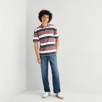 Arizona Mens Boxy Fit Short Sleeve Polo Shirt