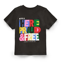 Hope & Wonder Juneteenth Unisex Crew Neck Short Sleeve Regular Fit Graphic T-Shirt