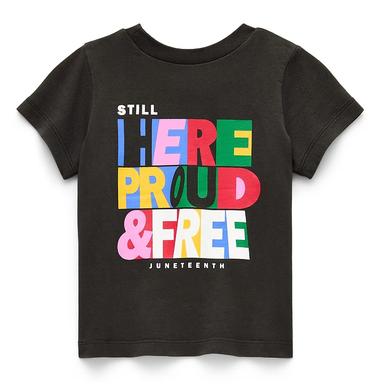 Hope & Wonder Juneteenth Baby Mens Crew Neck Short Sleeve Regular Fit Graphic T-Shirt