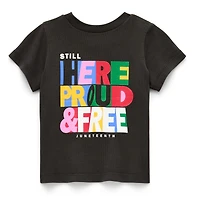 Hope & Wonder Juneteenth Baby Mens Crew Neck Short Sleeve Regular Fit Graphic T-Shirt