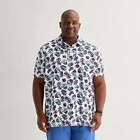 St. John's Bay Performance Big and Tall Mens Classic Fit Short Sleeve Polo Shirt