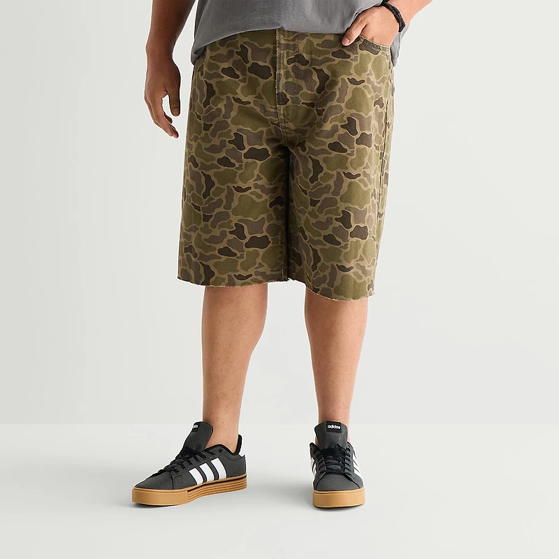 Arizona Baggy Fit Mens 12" Big and Tall Denim Short