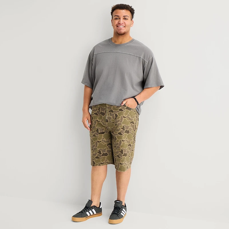 Arizona Baggy Fit Mens 12" Big and Tall Denim Short