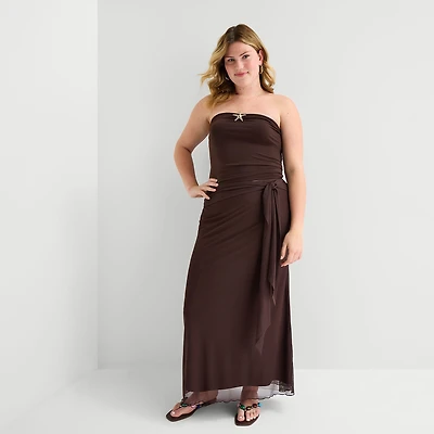 Forever 21 Womens Juniors Plus Maxi Skirt
