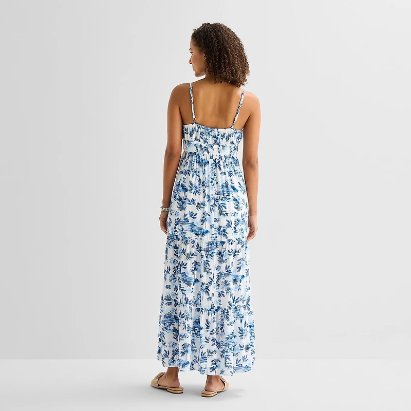 Arizona Womens Juniors Sleeveless Maxi Dress