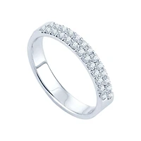 1/ CT.T.W. Natural Diamond Band 14K White Gold